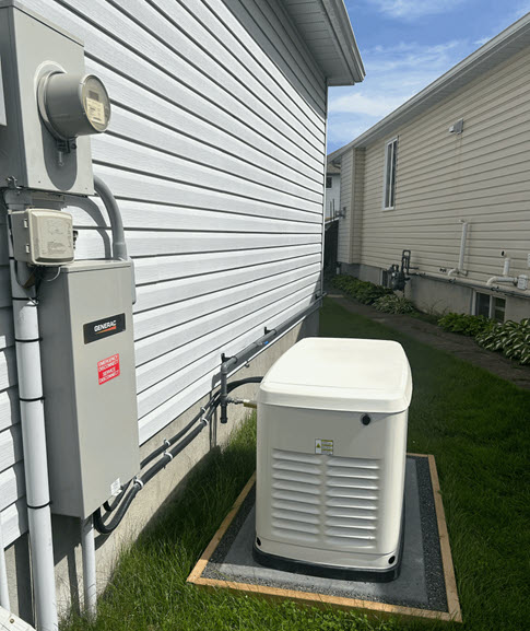 Generac 14KW backup generator on home in Stittsville, ON