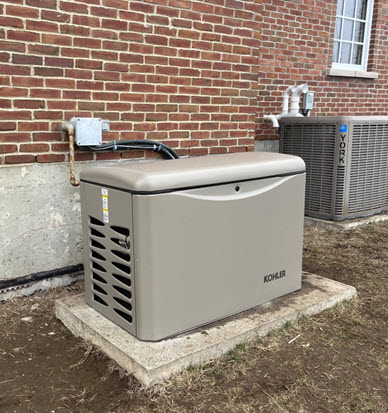 Kohler 20KW backup generator on home in Carp, ON